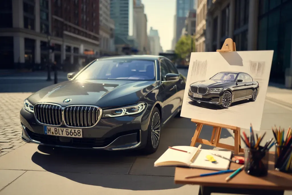 Як намалювати машину BMW