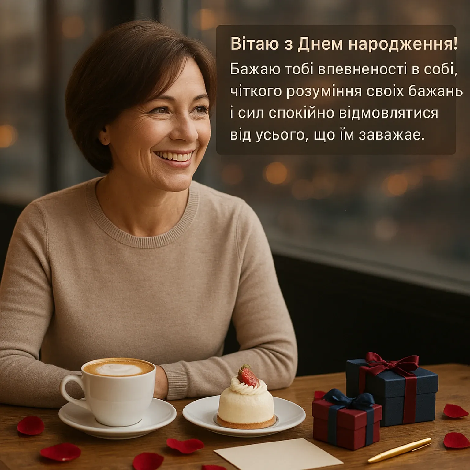 Привітання з днем народження для жінок