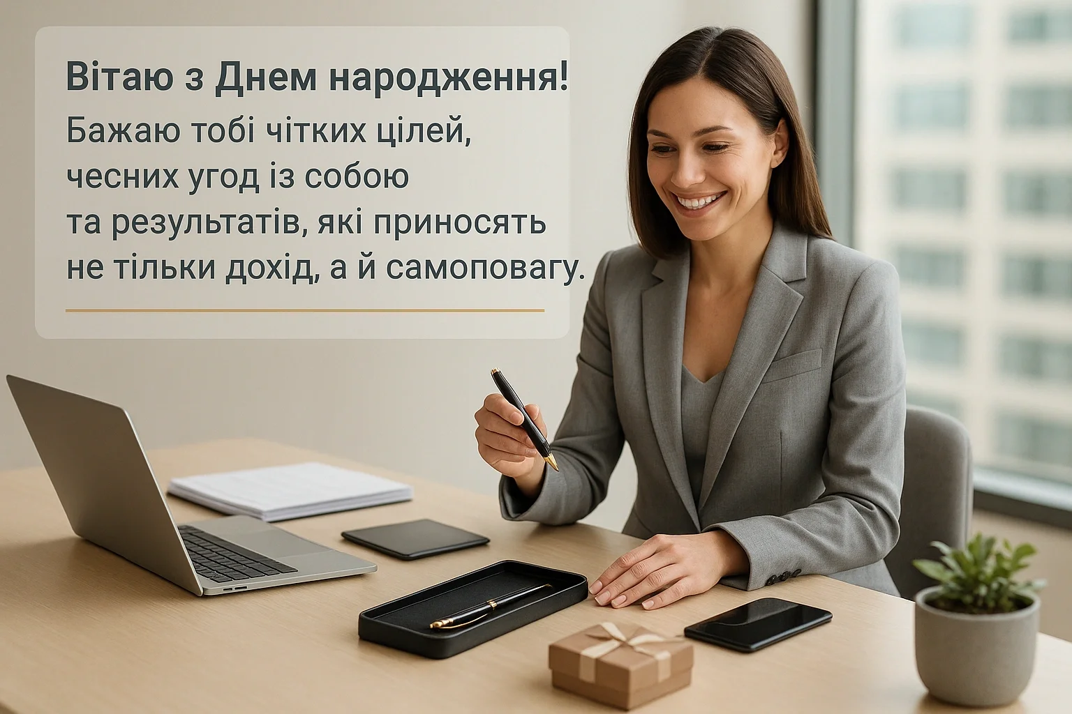 Привітання з днем народження для жінок