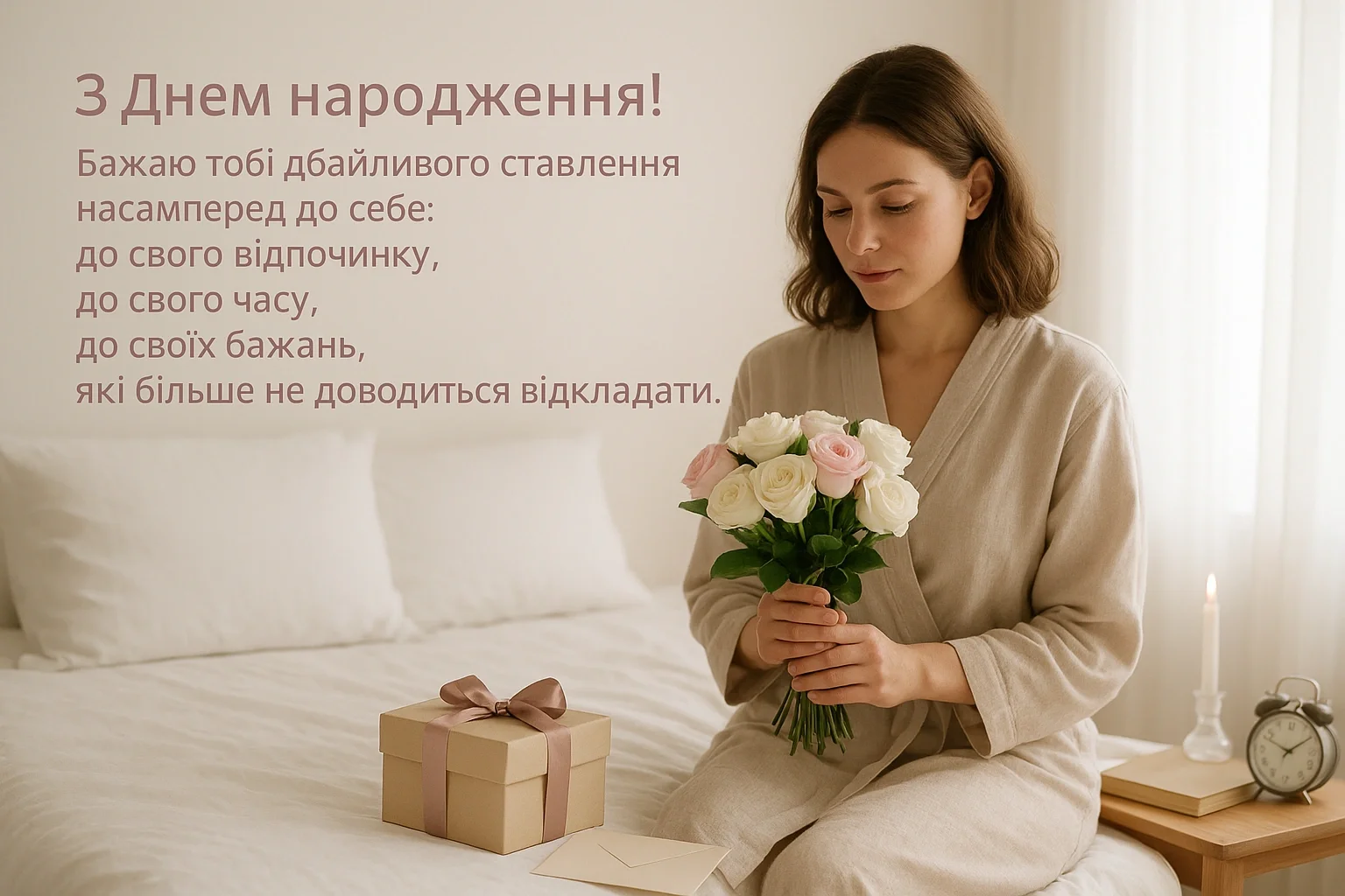 Привітання з днем народження для жінок