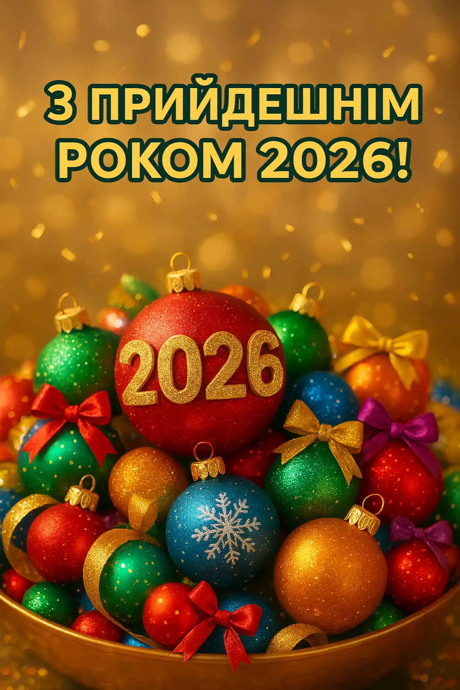 Привітання з прийдешнім новим роком 2026 Привітання з прийдешнім новим роком 2026