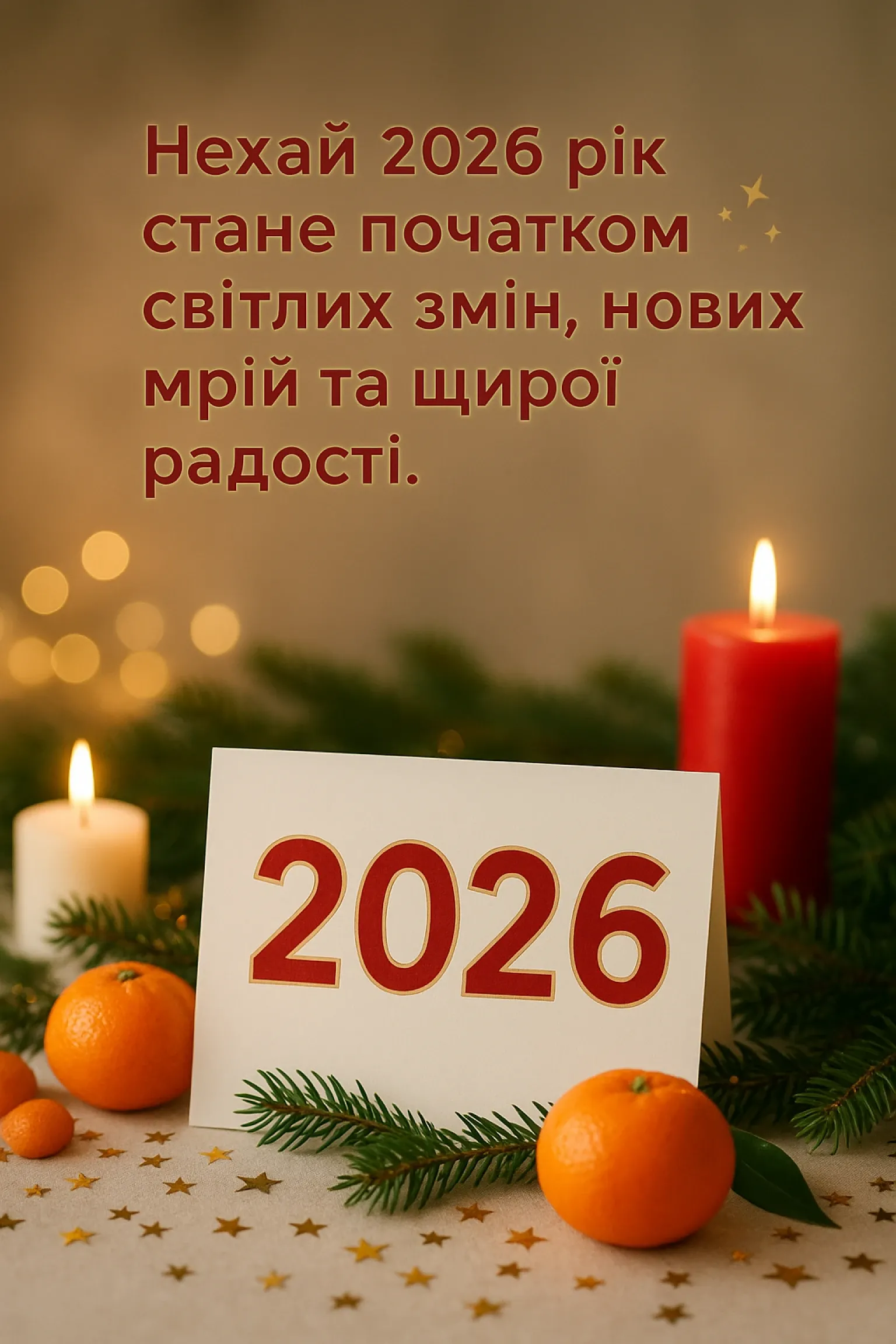 Привітання з прийдешнім новим роком 2026 Привітання з прийдешнім новим роком 2026