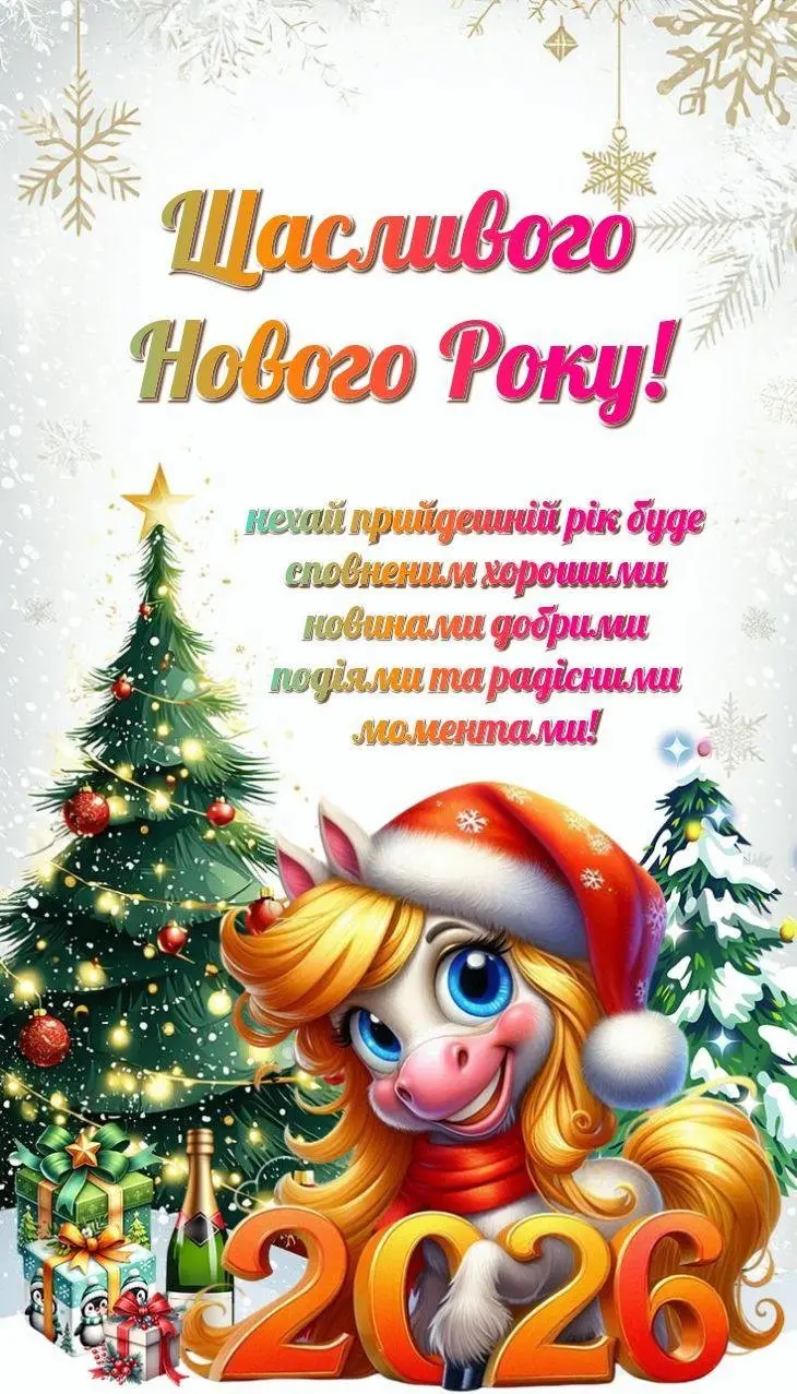Привітання з прийдешнім новим роком 2026 Привітання з прийдешнім новим роком 2026