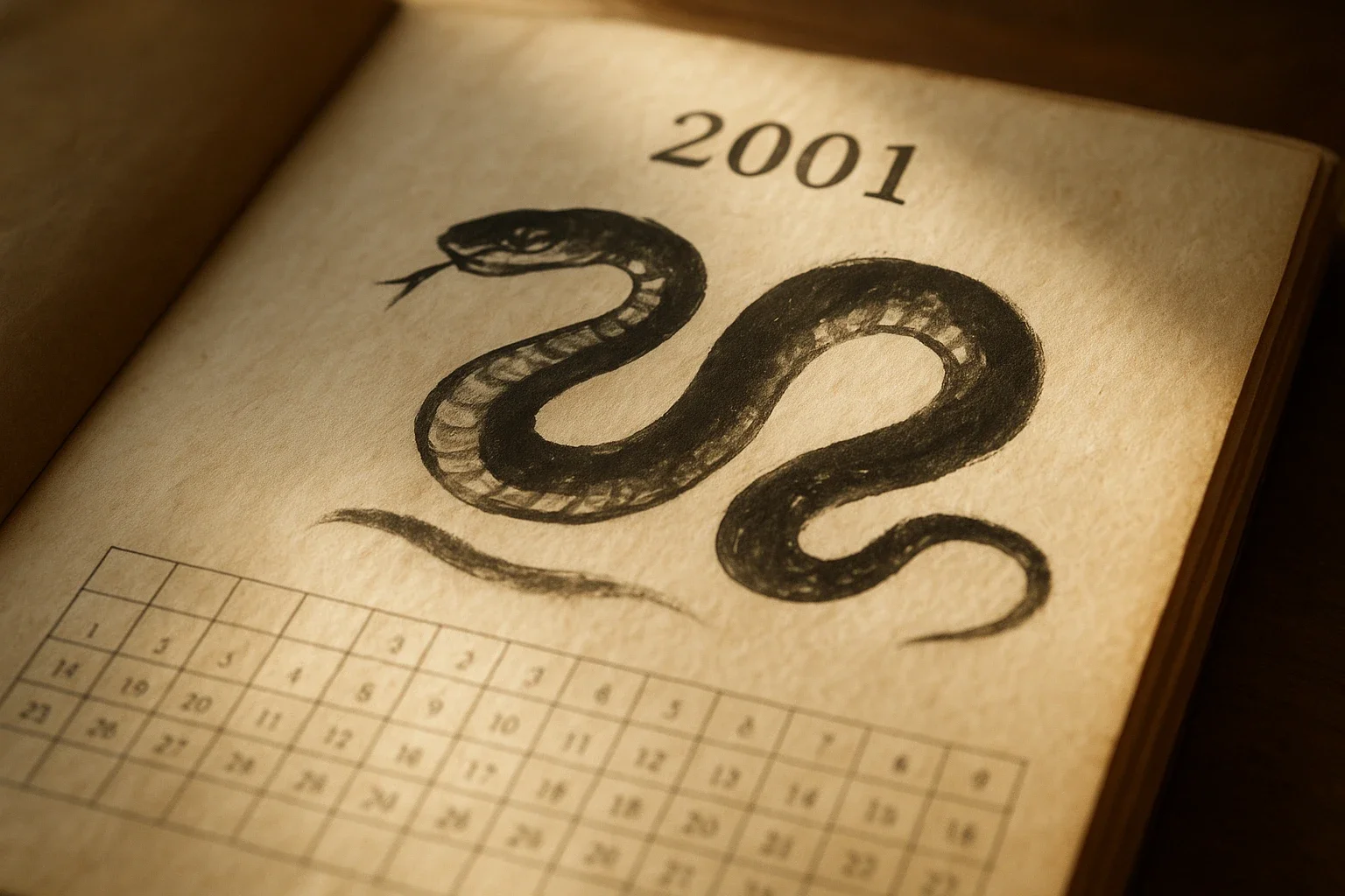 2001 рік якої тварини