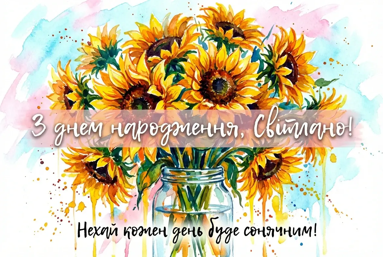 з днем народження світлана українською з днем народження світлана українською