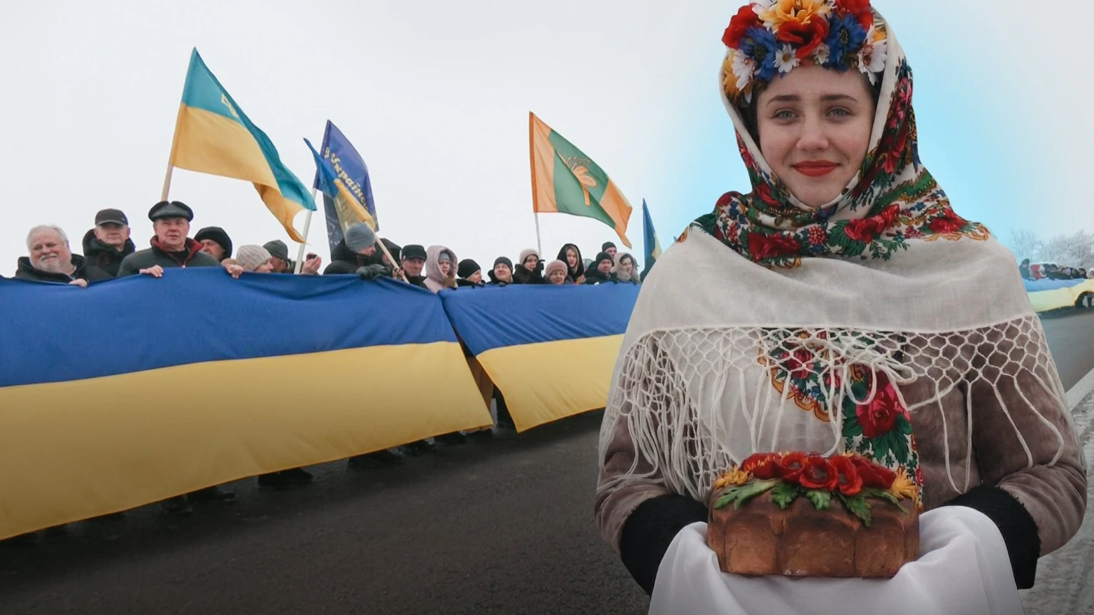 Межа двох областей зникла у «живому ланцюзі»: як на Рівненщині та Житомирщині відзначили День Соборності