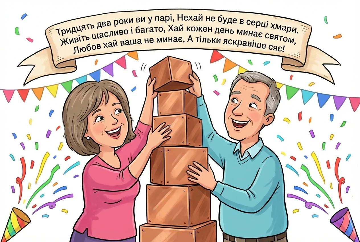32 роки весілля привітання 32 роки весілля привітання