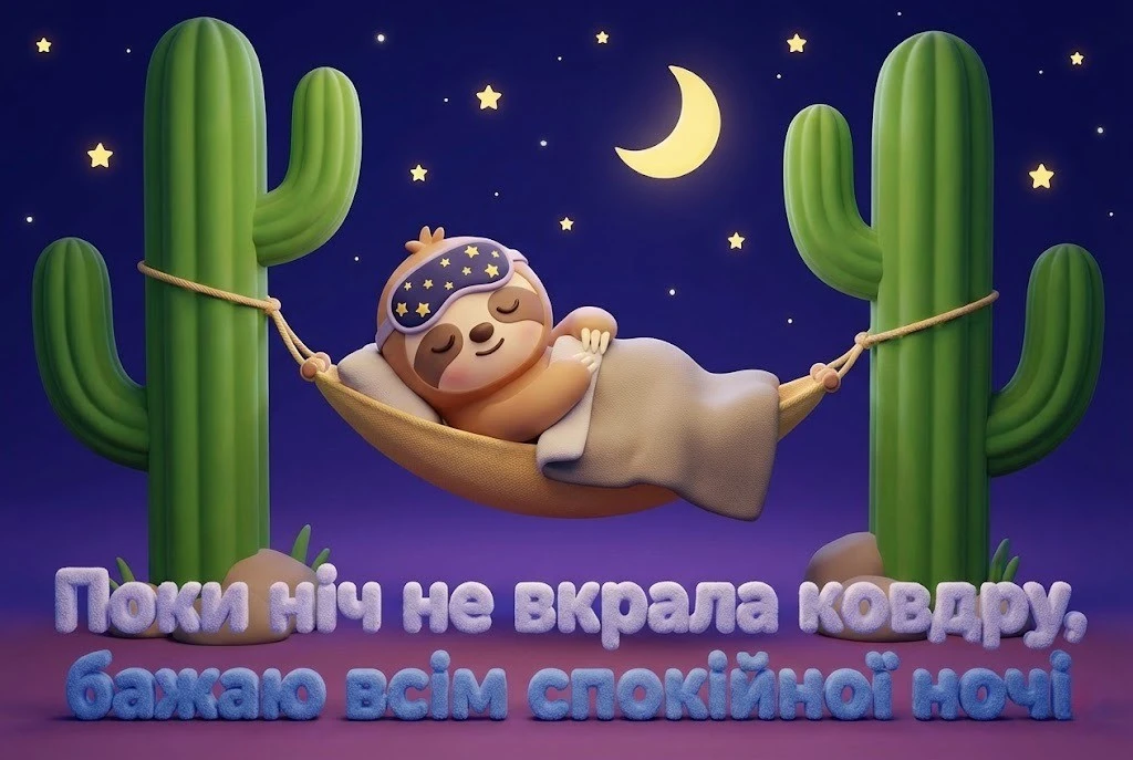 Побажання доброго вечора і спокійної ночі: душевні картинки та нові листівки для близьких