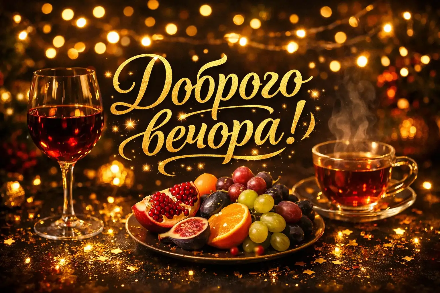 Доброго вечора та гарного вечора: найтепліші побажання, затишні картинки та щирі листівки для душі