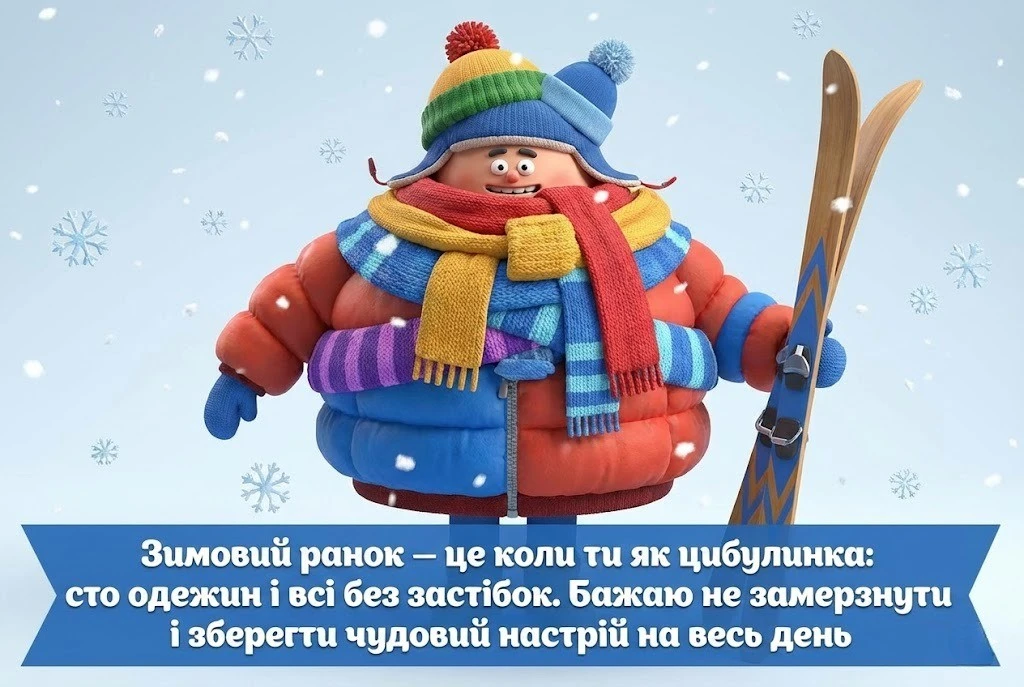 Доброго ранку, зима: душевні картинки та теплі побажання для гарного настрою