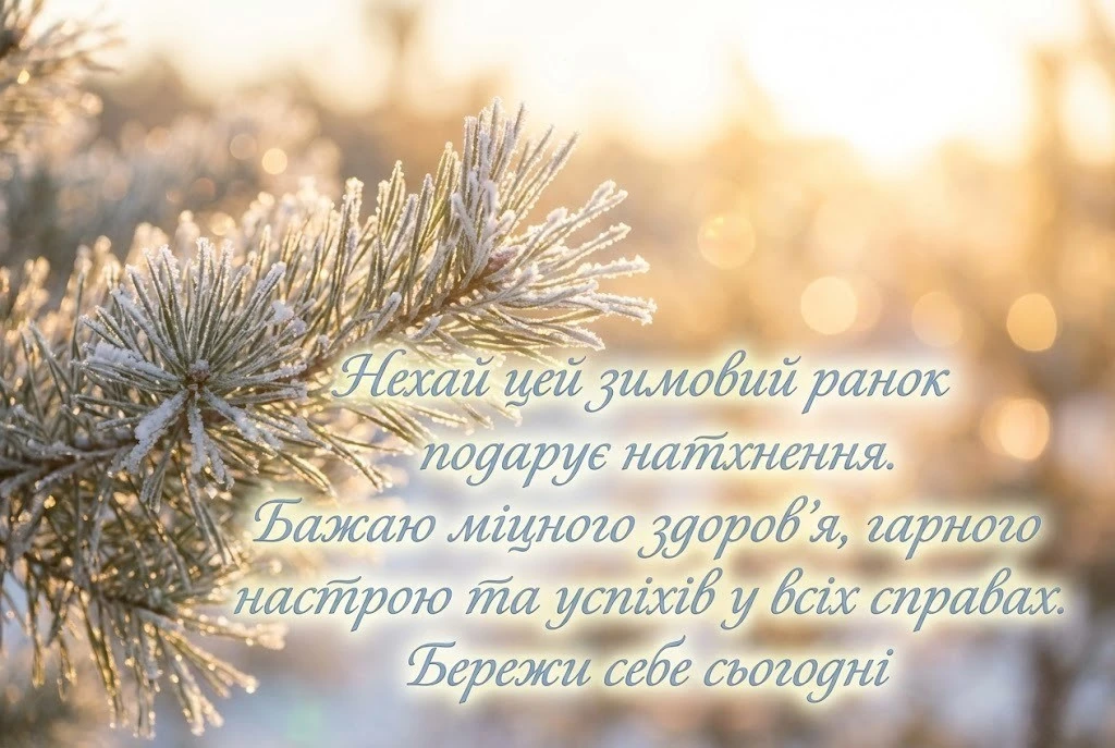 Доброго ранку, зима: душевні картинки та теплі побажання для гарного настрою