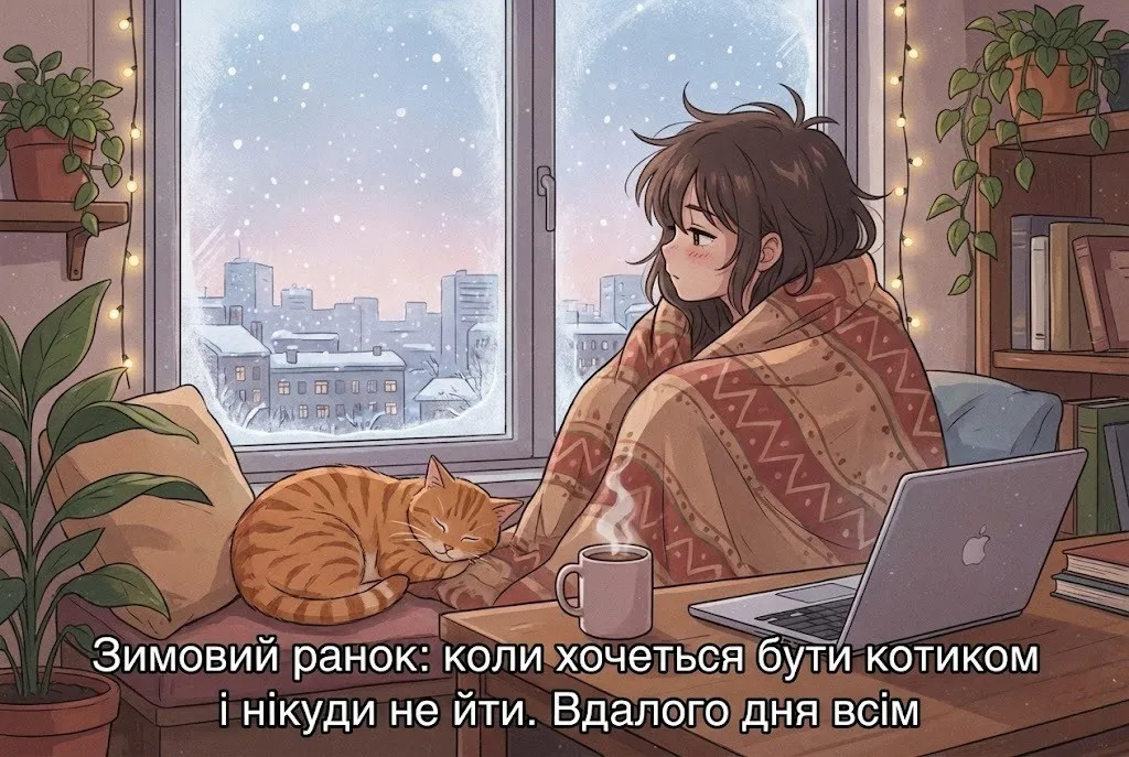 Доброго ранку, зима: душевні картинки та теплі побажання для гарного настрою