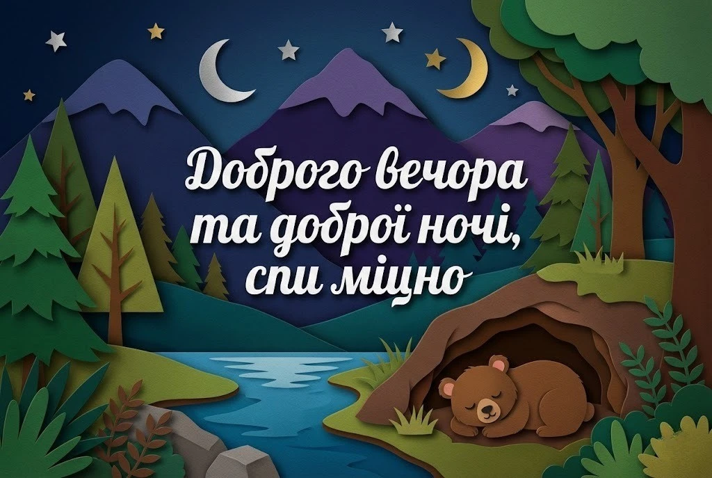 Доброї ночі та доброго вечора: прикольні картинки для найтепліших побажань