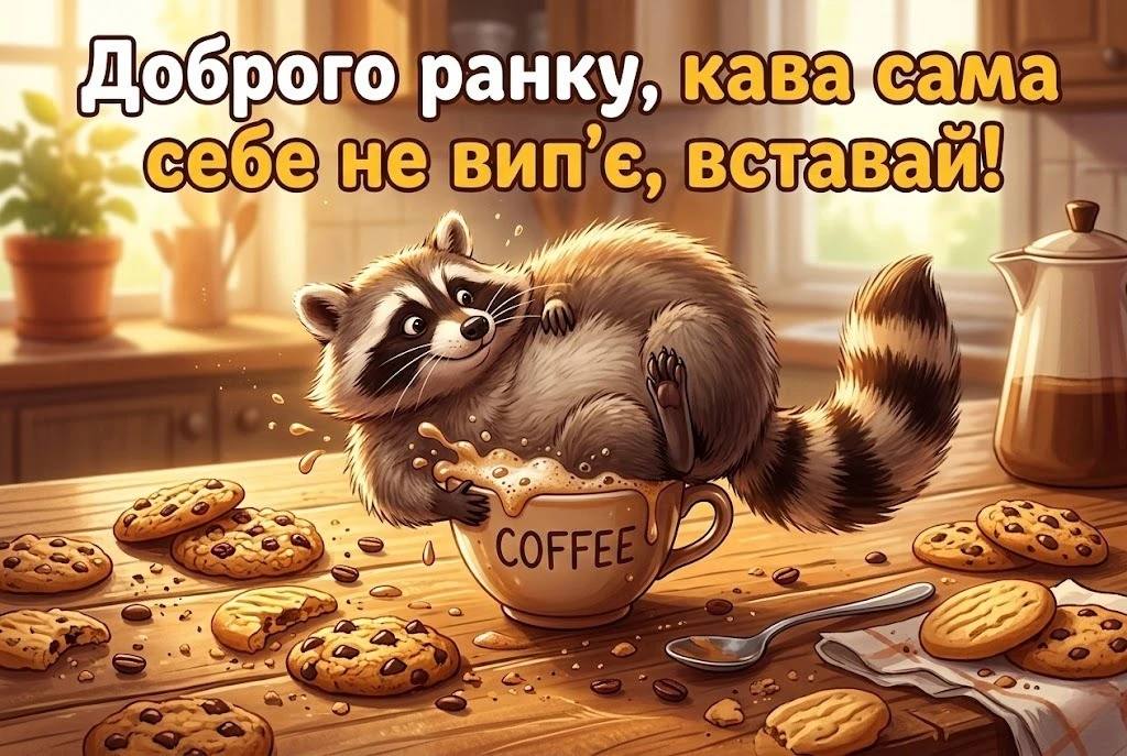 Привітання доброго ранку в картинках: душевні та прикольні листівки для гарного настрою