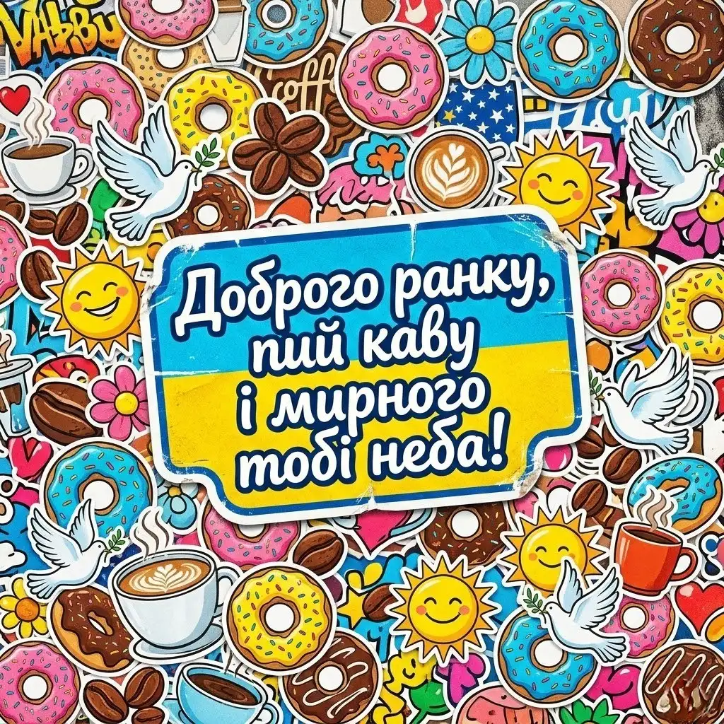 Доброго ранку мирного неба та найтепліші побажання у великій добірці яскравих листівок і картинок для гарного настрою