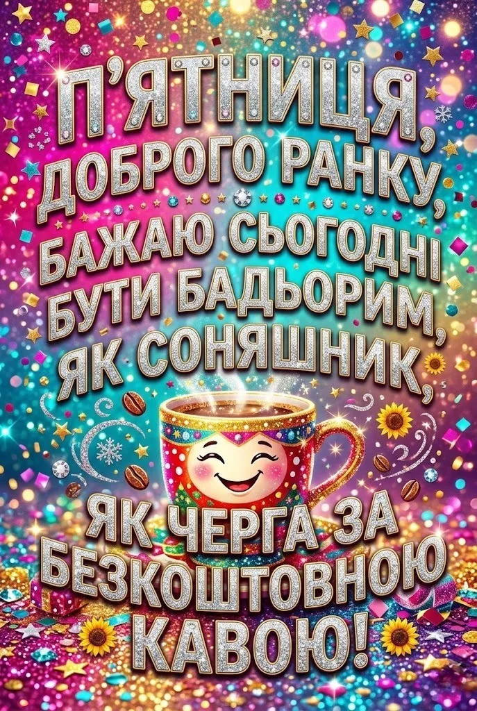 Доброго ранку, п’ятниця: прикольні картинки та щирі побажання для найкращого настрою