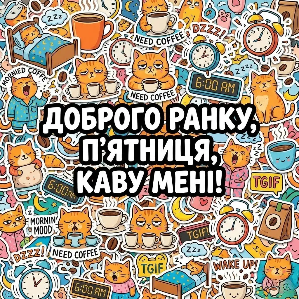 Доброго ранку, п’ятниця: прикольні картинки та щирі побажання для найкращого настрою