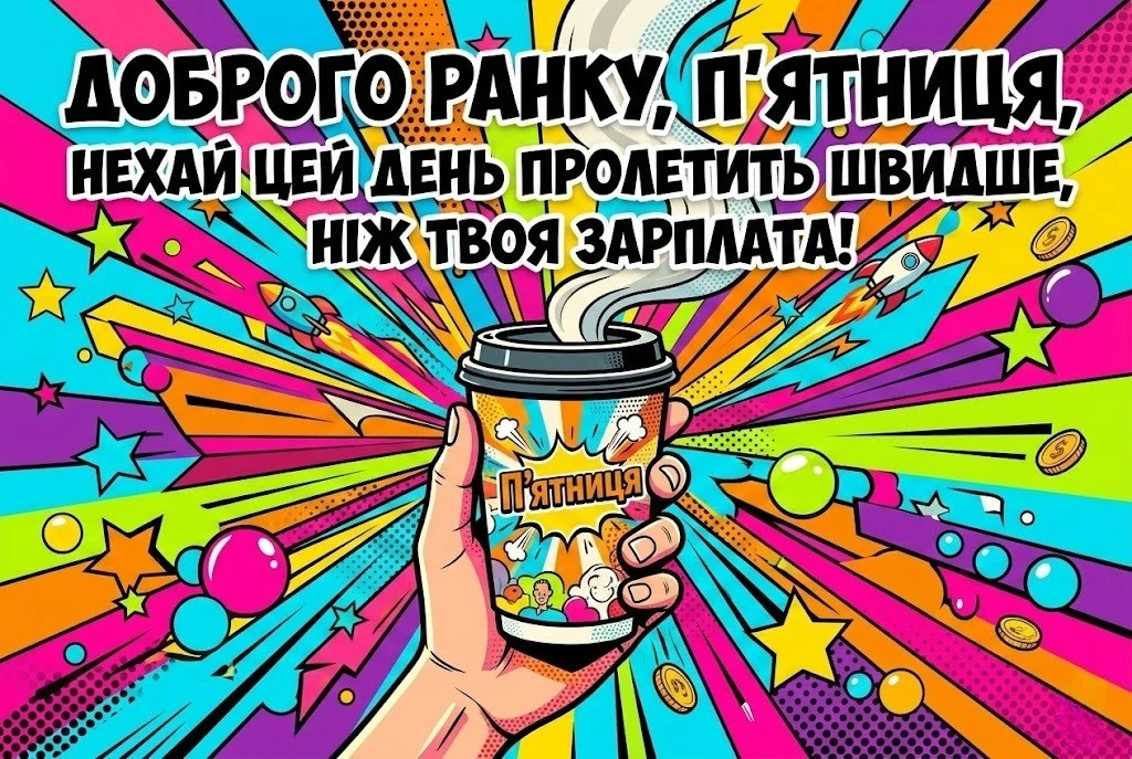Доброго ранку, п’ятниця: прикольні картинки та щирі побажання для найкращого настрою
