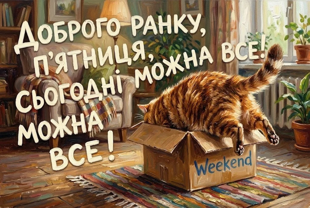Доброго ранку, п’ятниця: прикольні картинки та щирі побажання для найкращого настрою