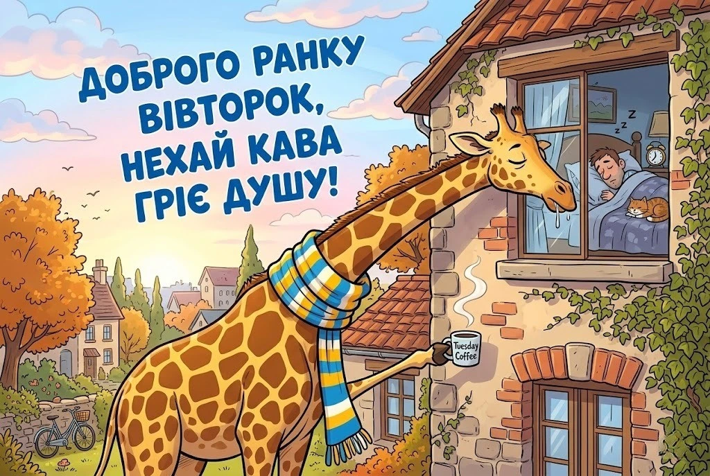 Вівторок та прикольні картинки для доброго доброго ранку: найкраща добірка листівок для гарного настрою