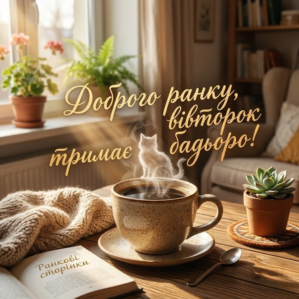 Вівторок та прикольні картинки для доброго доброго ранку: найкраща добірка листівок для гарного настрою