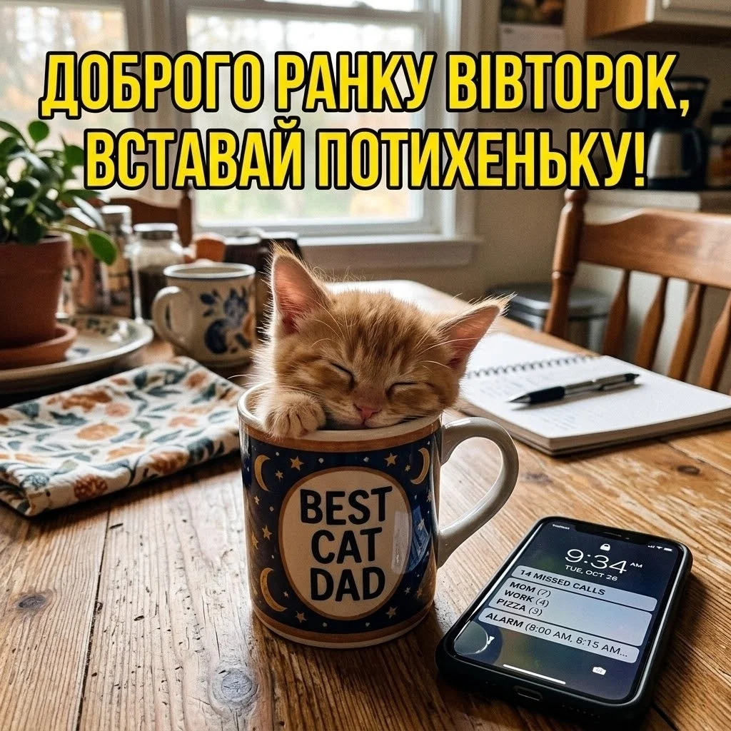 Вівторок та прикольні картинки для доброго доброго ранку: найкраща добірка листівок для гарного настрою