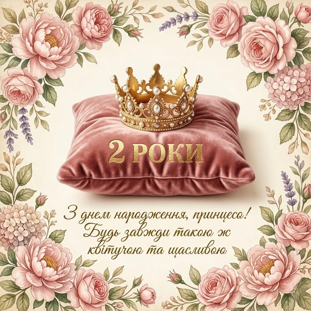 Привітання донечці з днем народження на 2 роки