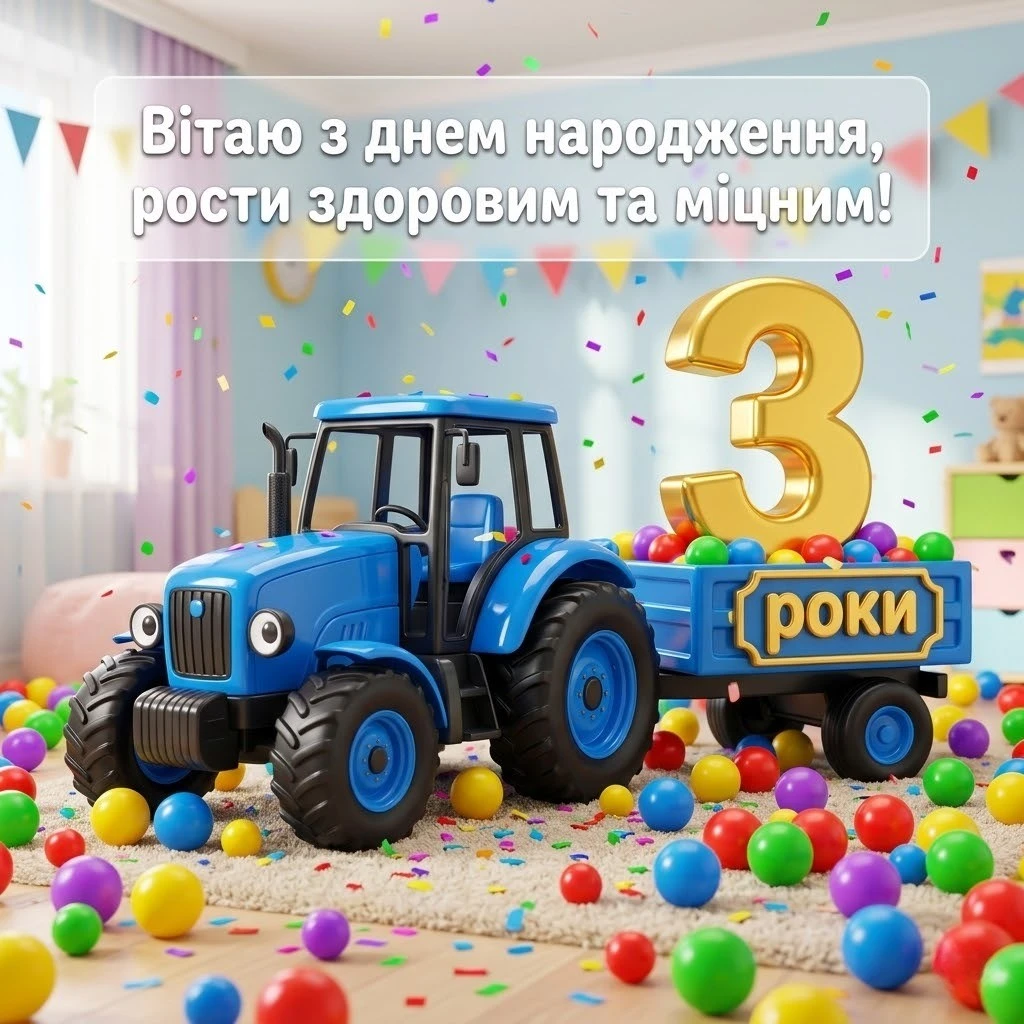 Оригінальні привітання з триріччям для хлопчика