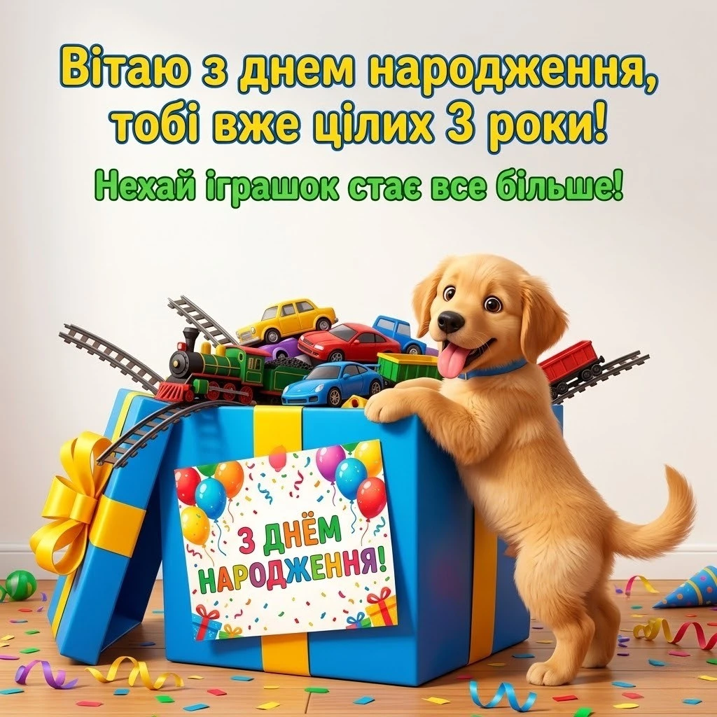 Оригінальні привітання з триріччям для хлопчика