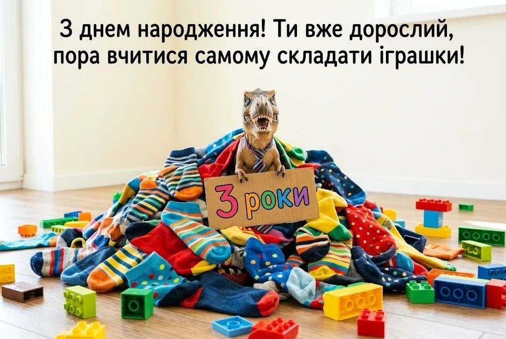 Добірка привітань та картинки з днем народження хлопчику на 3 роки