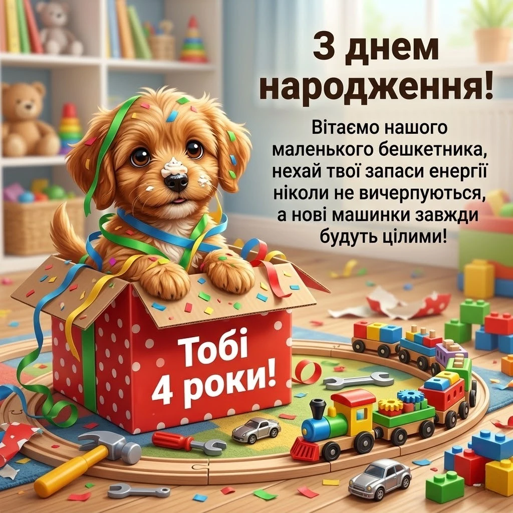 Кращі привітання для синочка на 4 роки