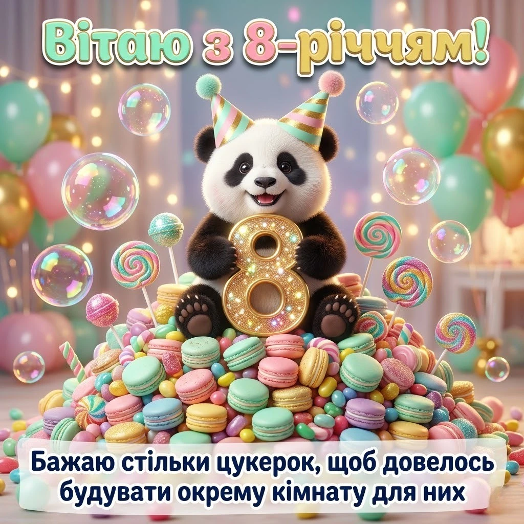 8 років — особливе свято: добірка найкращих привітань для дівчинки