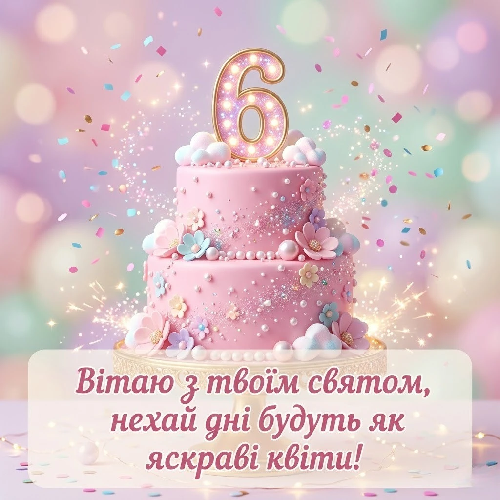Маленькій зірочці 6 років: як хрещеним красиво привітати похресницю