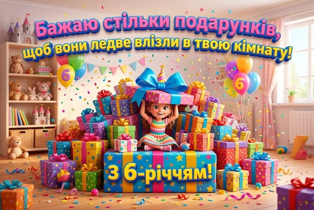 Маленькій зірочці 6 років: як хрещеним красиво привітати похресницю