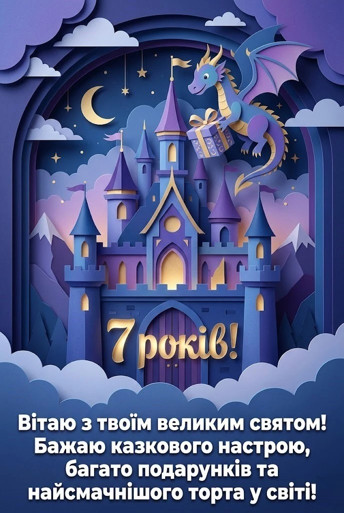 7 років сину, онуку чи другу: оригінальні привітання для маленького іменинника