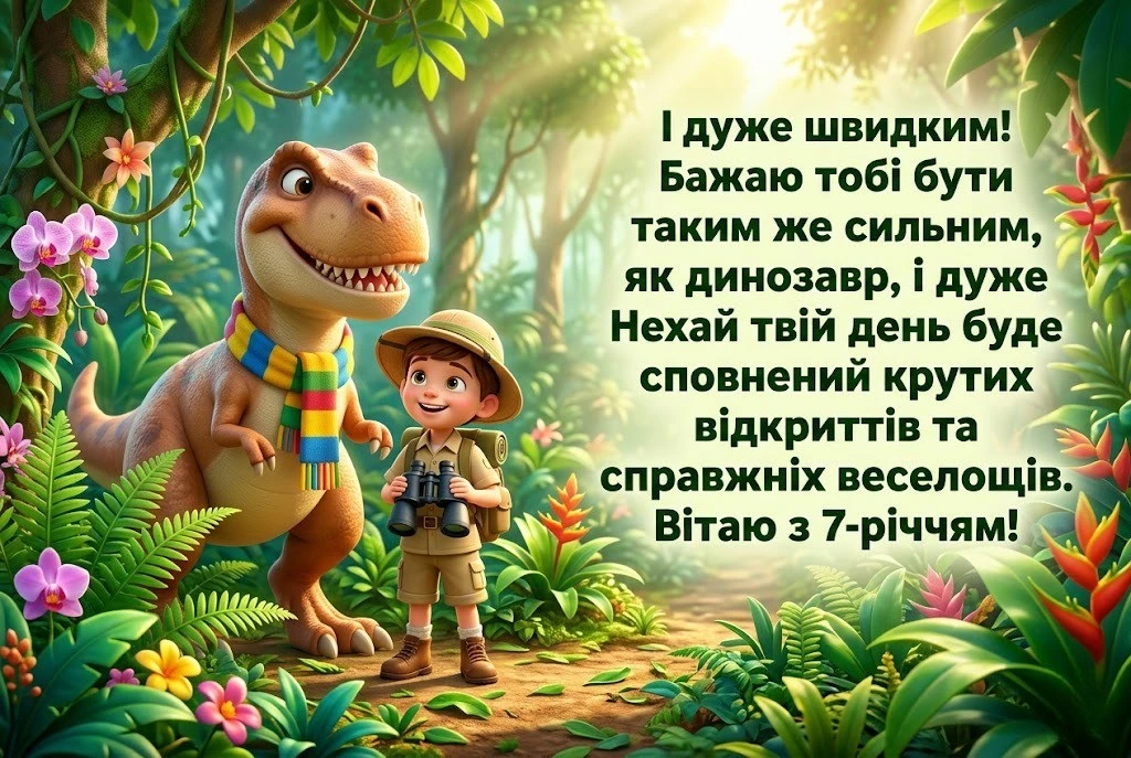7 років сину, онуку чи другу: оригінальні привітання для маленького іменинника