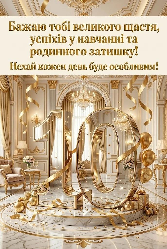 Побажання для маленької леді: вітаємо похресницю з десятиріччям