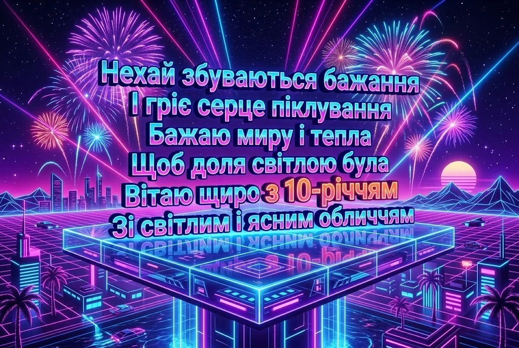 Побажання для маленької леді: вітаємо похресницю з десятиріччям