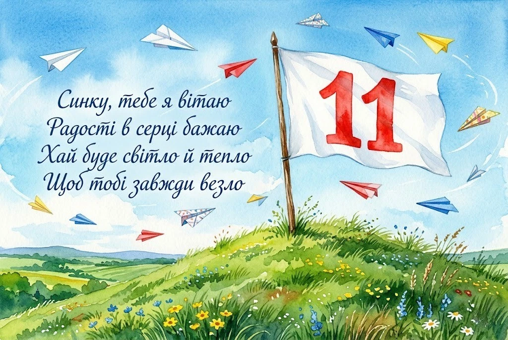 Як привітати сина з 11 роками: ідеї для листівок та святкових промов