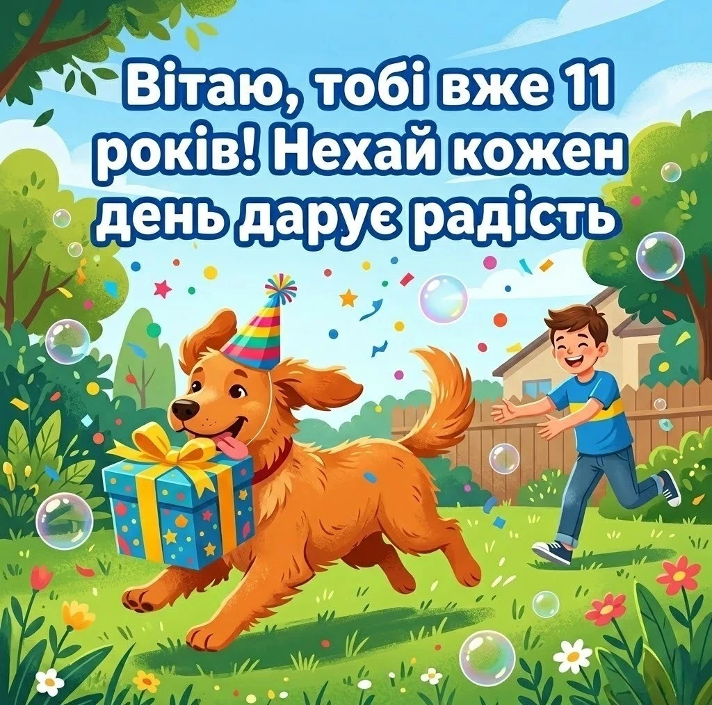 Як привітати сина з 11 роками: ідеї для листівок та святкових промов