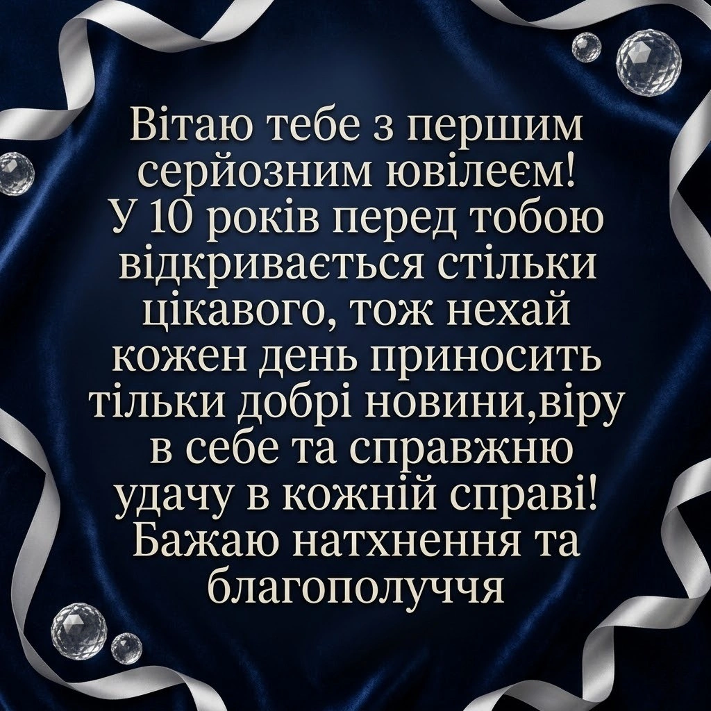 День народження 10 років: що побажати дитині в цей особливий день?