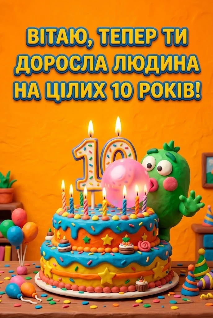 День народження 10 років: що побажати дитині в цей особливий день?