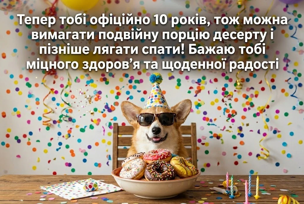 День народження 10 років: що побажати дитині в цей особливий день?