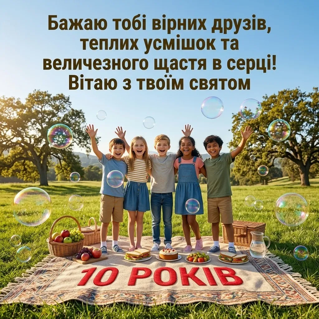 День народження 10 років: що побажати дитині в цей особливий день?