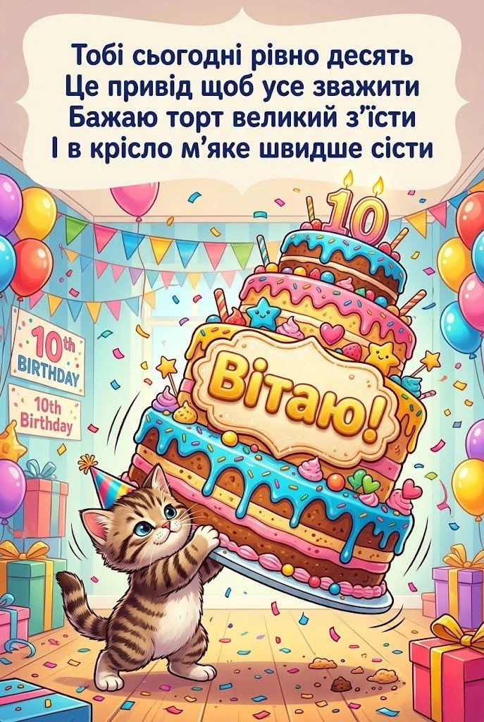 Оригінальні побажання на 10 років: зробіть свято дитини незабутнім