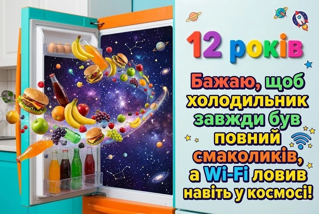 З днем народження хлопчику на 12 років — найкращі побажання успіху та драйву