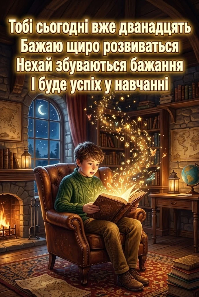 З днем народження хлопчику на 12 років — найкращі побажання успіху та драйву