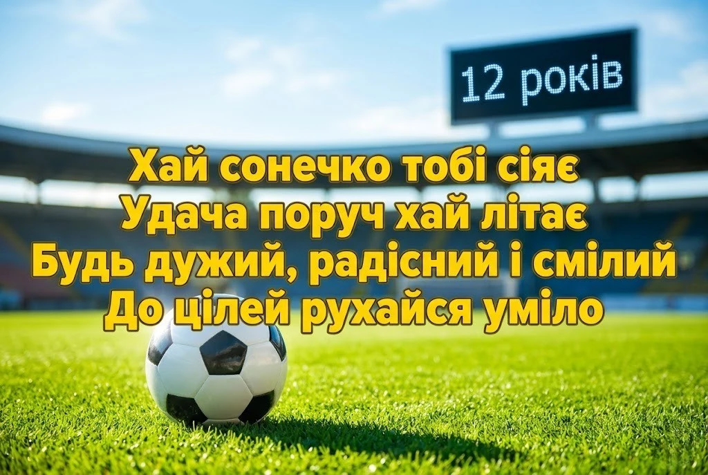 З днем народження хлопчику на 12 років — найкращі побажання успіху та драйву