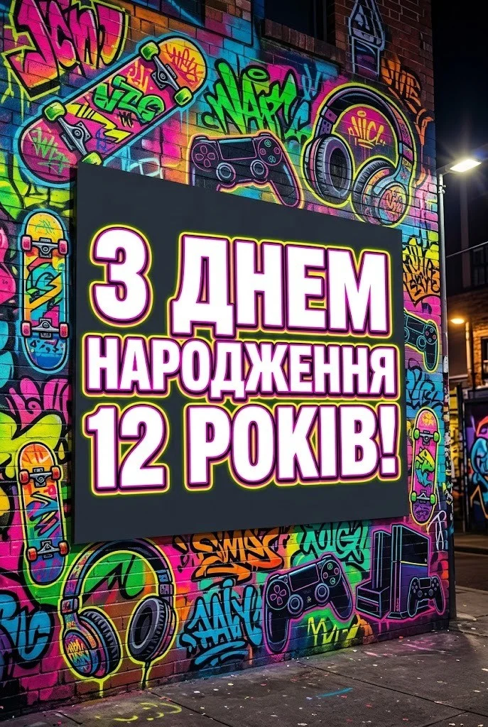 З днем народження хлопчику на 12 років — найкращі побажання успіху та драйву