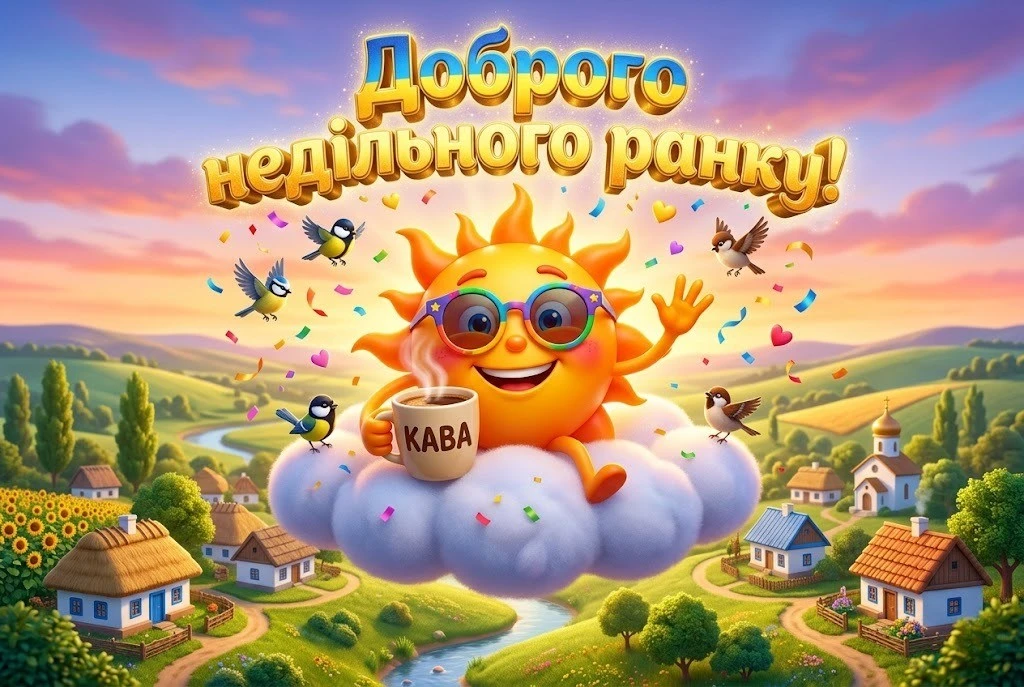Доброго недільного ранку, Україно: душевна добірка листівок та найтепліші побажання